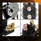 Set of 2 12V 4-Terminal Solenoids for Mercury Starter (89-96158, 89-96158T, 89-846070)
