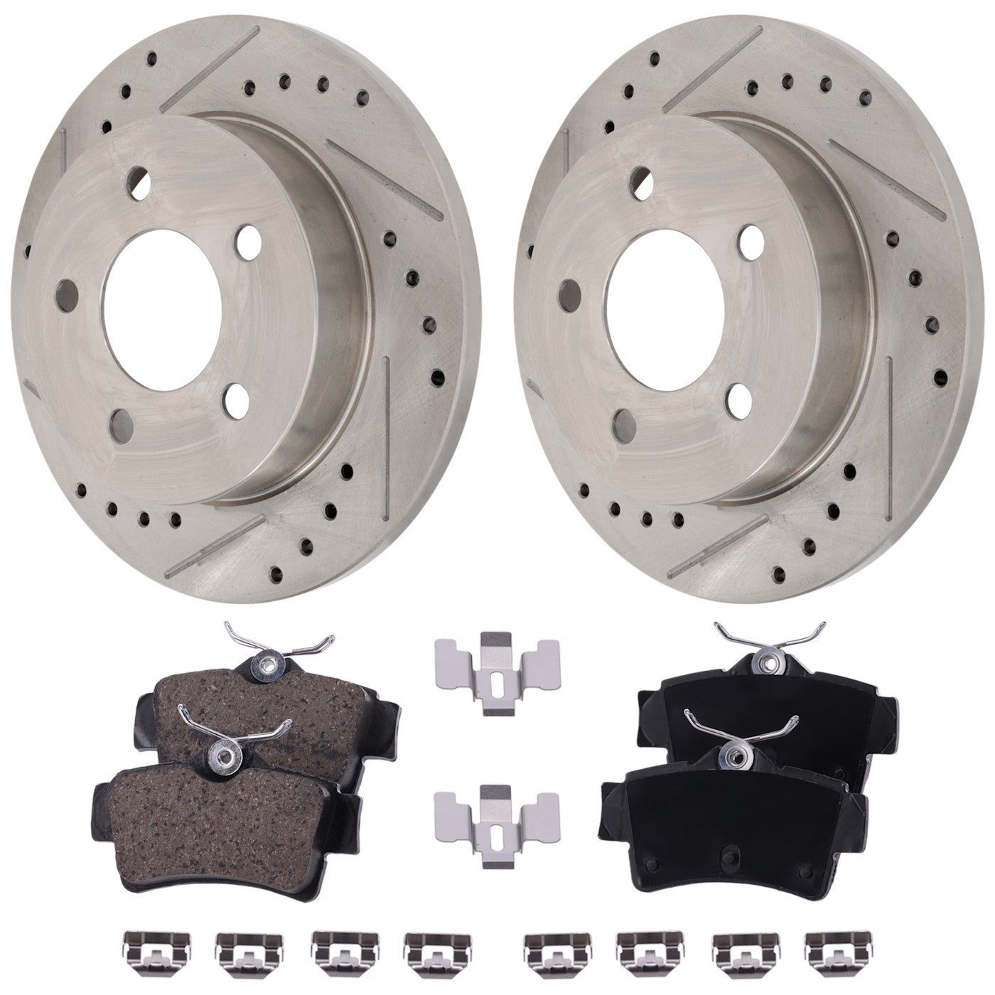 Rear Brake Disc Rotors and Pads Kit for Ford Mustang (2003–2004)