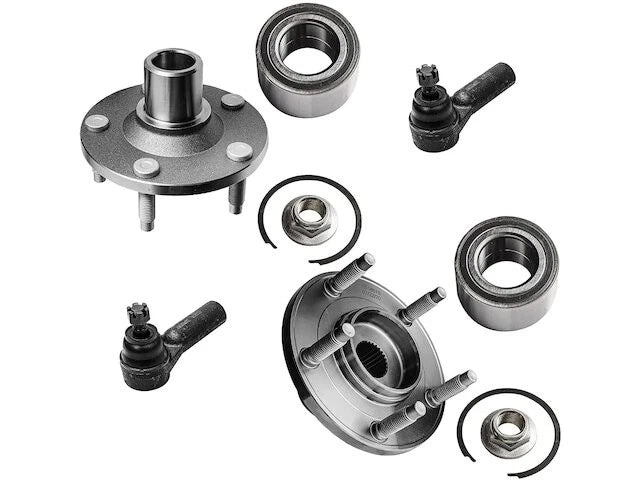 Front Wheel Hub Assembly & Tie Rod End Kit for Mazda Tribute (2001–2007)