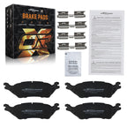 Set of 2 Rear Brake Pads for Ford F-150 (2012–2020) D1602 P1602 w/Lubricant