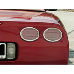 Polished Stainless Steel Tail Light Grilles Billet Style for 1997-2004 Corvette