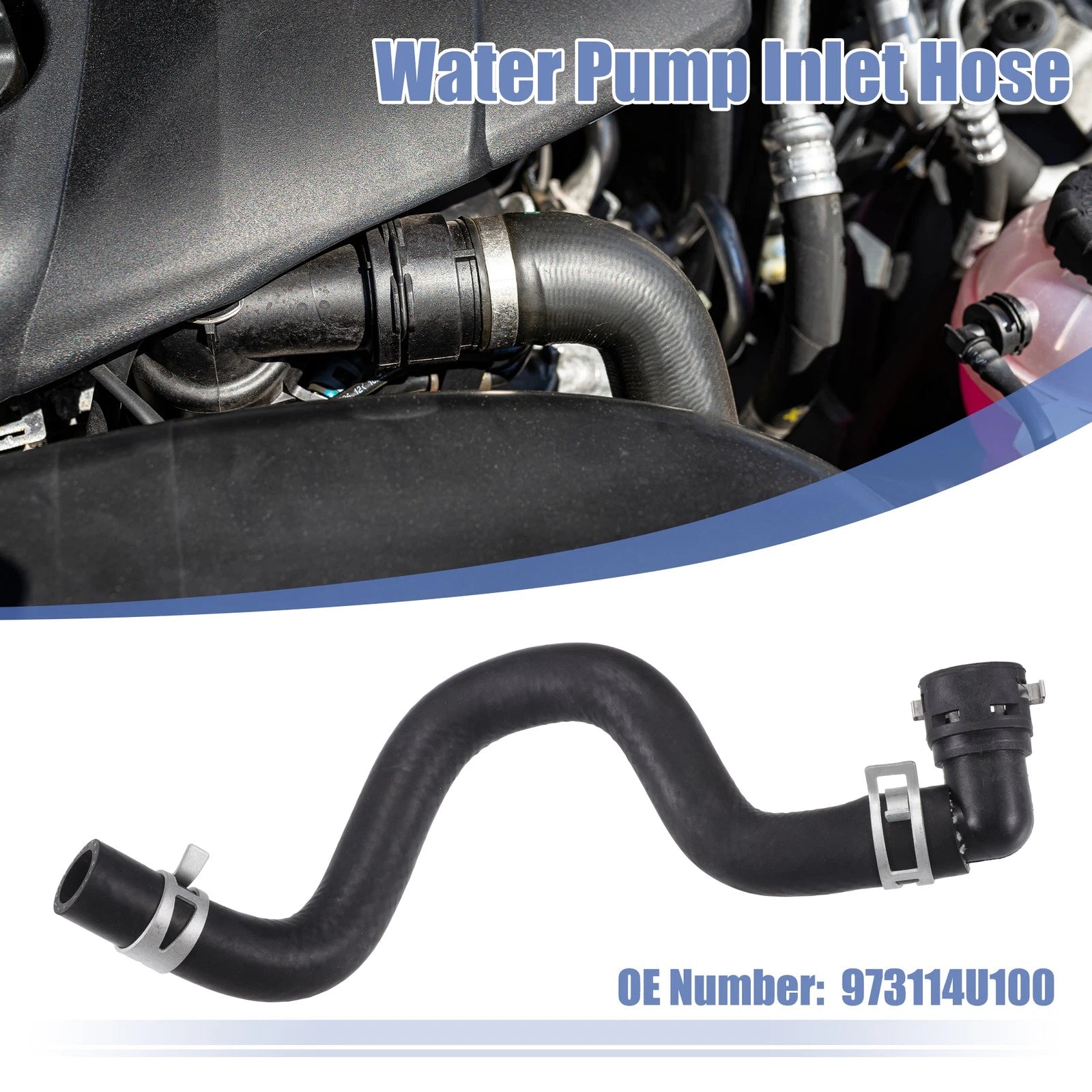 1 Pcs Water Inlet Hose for Hyundai Sonata (2012–2015) No. 973114U100