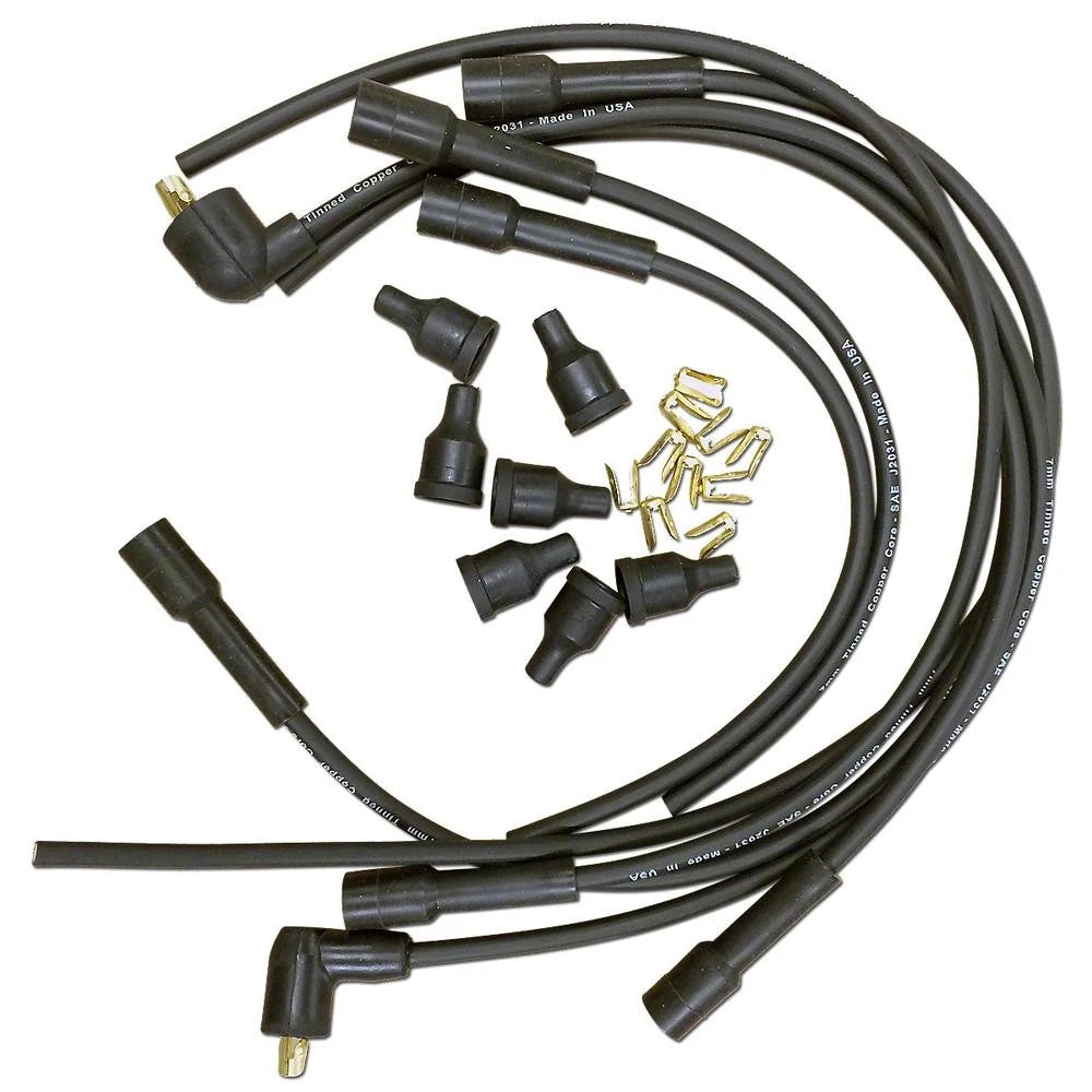 Spark Plug Wiring Set for Various Makes & Models (Fits 2X Straight Boots)
