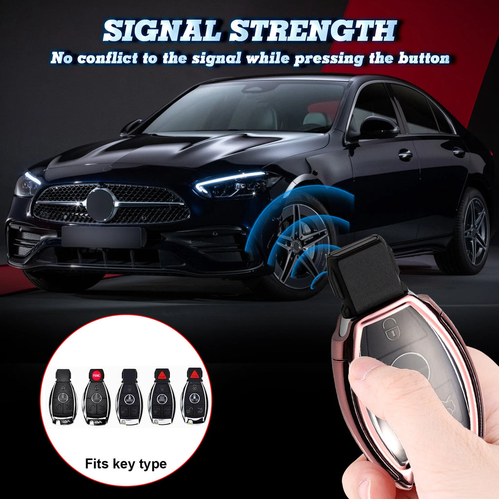 Remote Fob Key Cover Shell for Mercedes B C E G SLK (2011-2021)