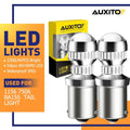 2X AUXITO Red 54LED BA15S 1156 Tail Light Brake Stop Light (2400LM)
