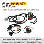 Handlebar Key Starter Relay Switch Kit for Honda Rancher 350 TRX350FM/TM (2006)