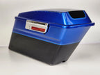 Right Saddlebag Lid & Hardware for Harley Touring (2007) - Blue/Black
