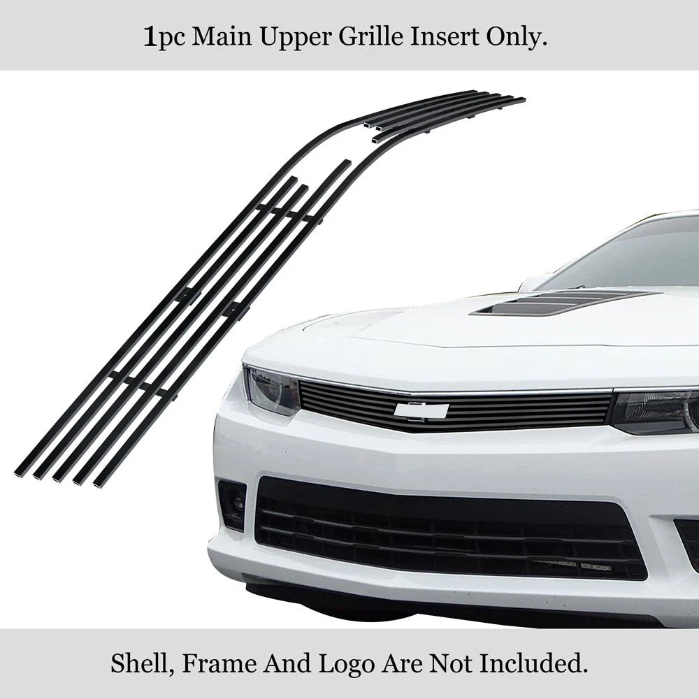 Upper Black Billet Grille Insert for Chevy Camaro SS/LS/LT (2014-2015)