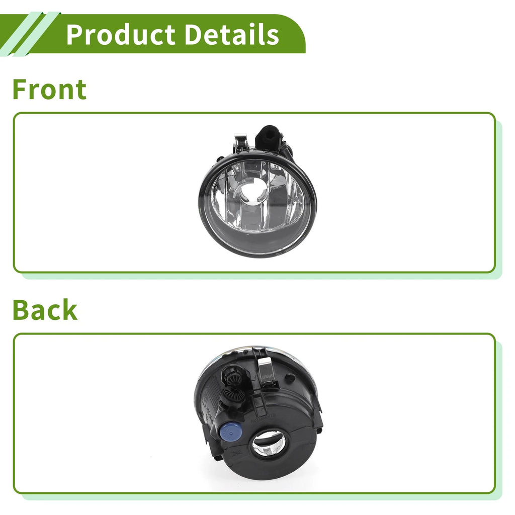 1 Pc Right Fog Light Grill for BMW X6 (2013–2015) No. 63177311352 Clear