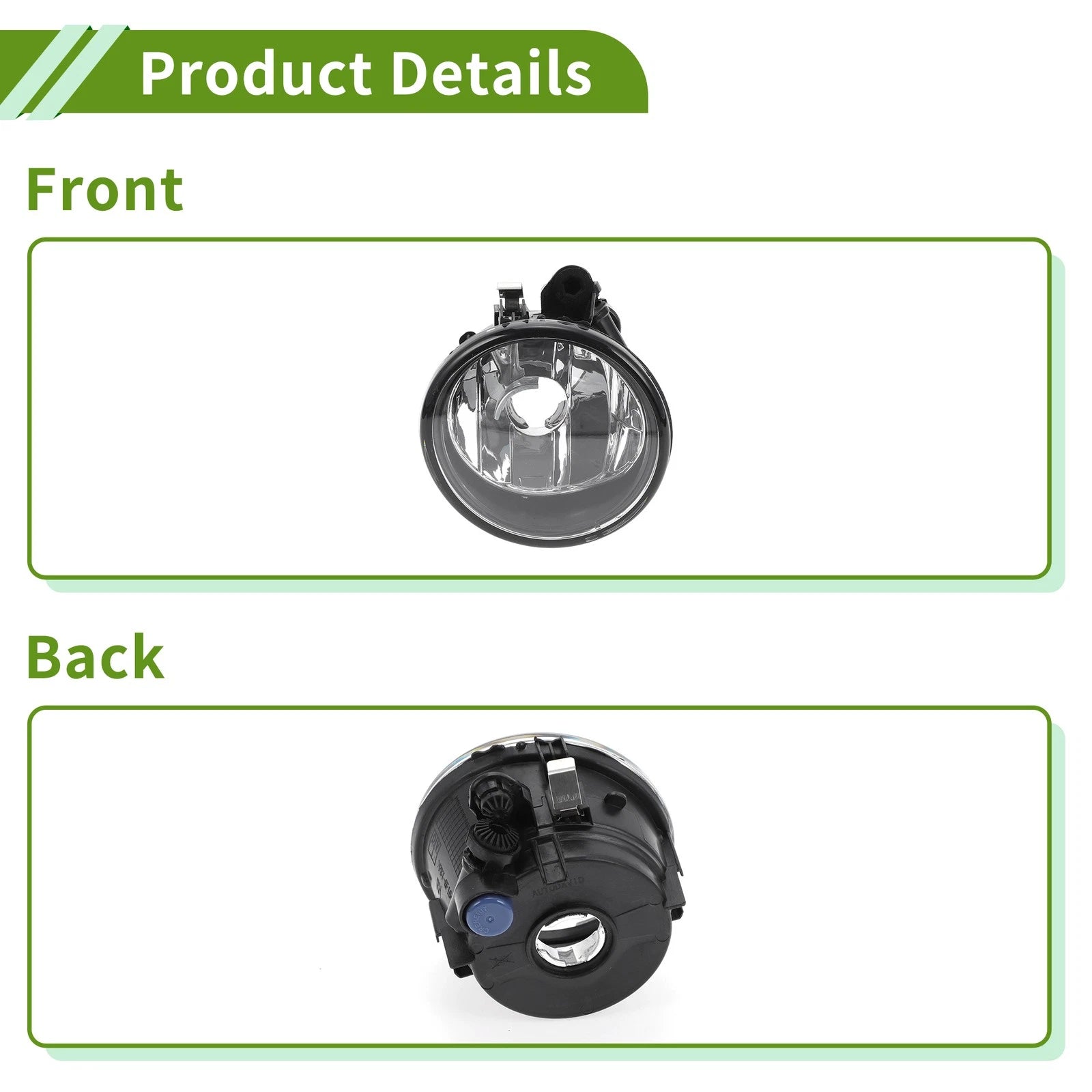 1 Pc Right Fog Light Grill for BMW X6 (2013–2015) No. 63177311352 Clear