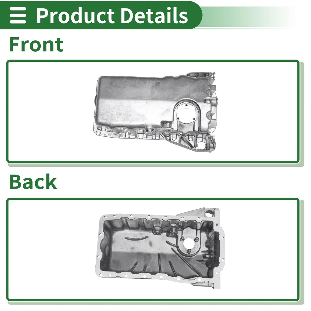 1 Pc No.038103603M Engine Oil Pan for Volkswagen Jetta (2000–2003) Aluminum