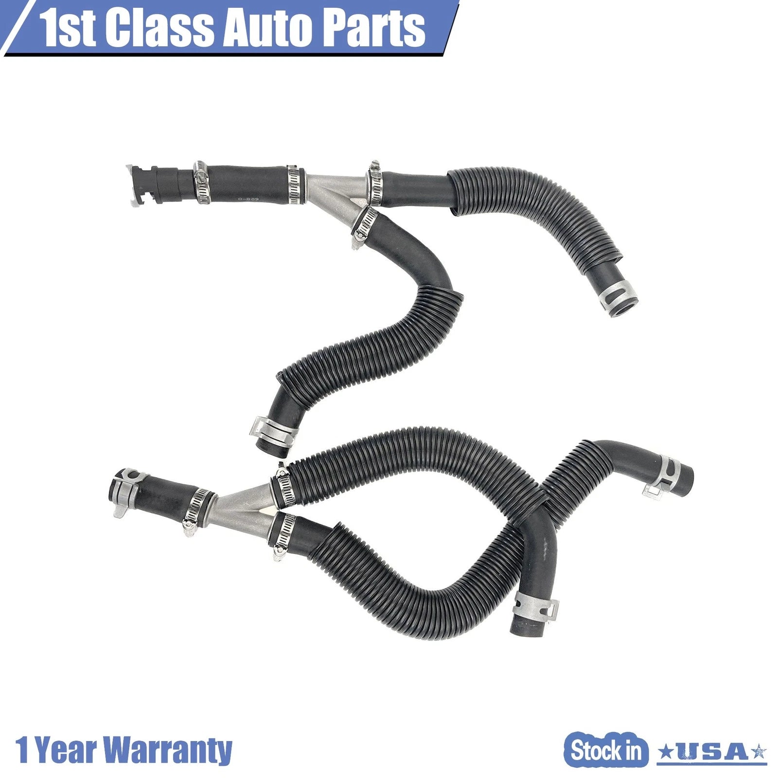 2X Heater Hose Assembly for Volkswagen Routan, Chrysler Town & Country (2009–2012)