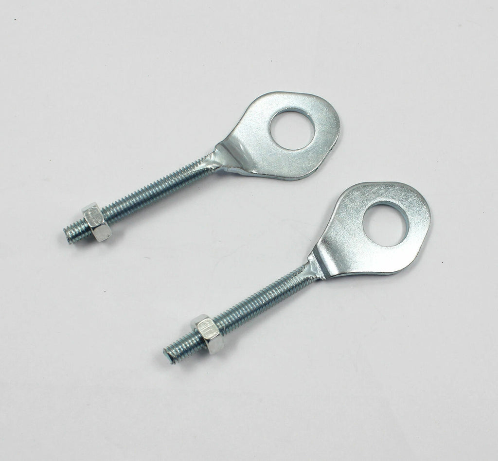 Silver Alex Chain Adjuster Tensioner for Pit Dirt Bike Motorcycle (13mm)