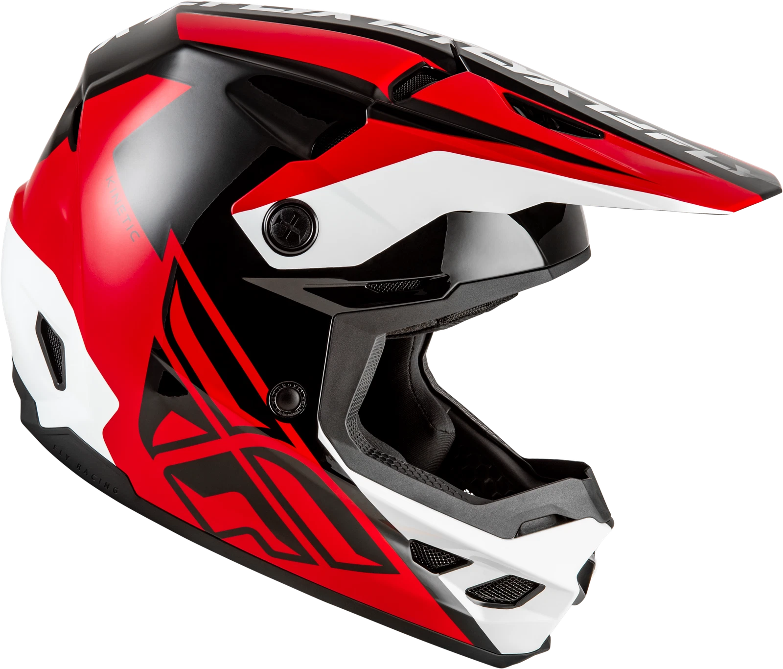 Fly Racing Kinetic Crest Off-Road Helmet for (Medium, Red/Black/White)