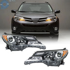 Set of 2 Halogen Headlights for Toyota RAV4 (2013-2015)