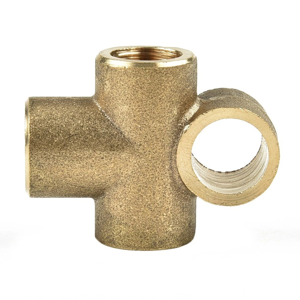 Set of 3 Way Brake T Piece Tee with 3 Male Nuts UNF 24 for TPI 3/16