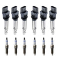 Set of 6 Ignition Coils & Bosch Iridium Spark Plugs for Q7 Cayenne Touareg (2007–2010)
