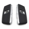 Black Hana Square Passenger Footboard for Harley Touring Road King (1986–2019)