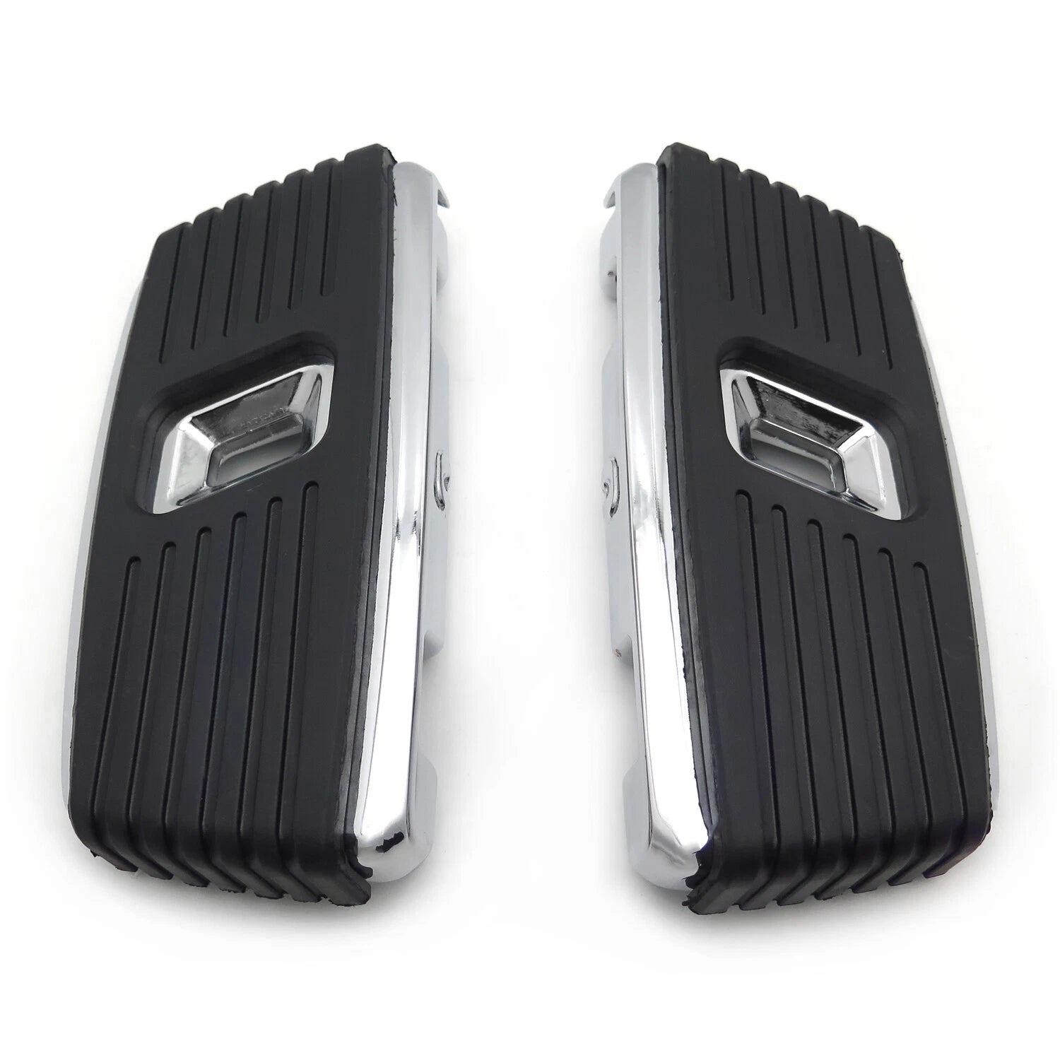 Black Hana Square Passenger Footboard for Harley Touring Road King (1986–2019)