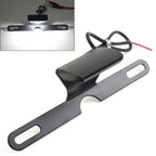 LED Brake Tail Light License Plate Mount Holder Bracket for Motorcycle Black