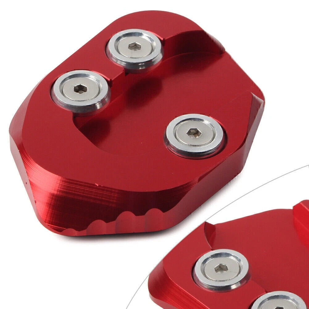 CNC Kickstand Side Stand Enlarger Plate for Honda CB1000R (2018–2019) Red