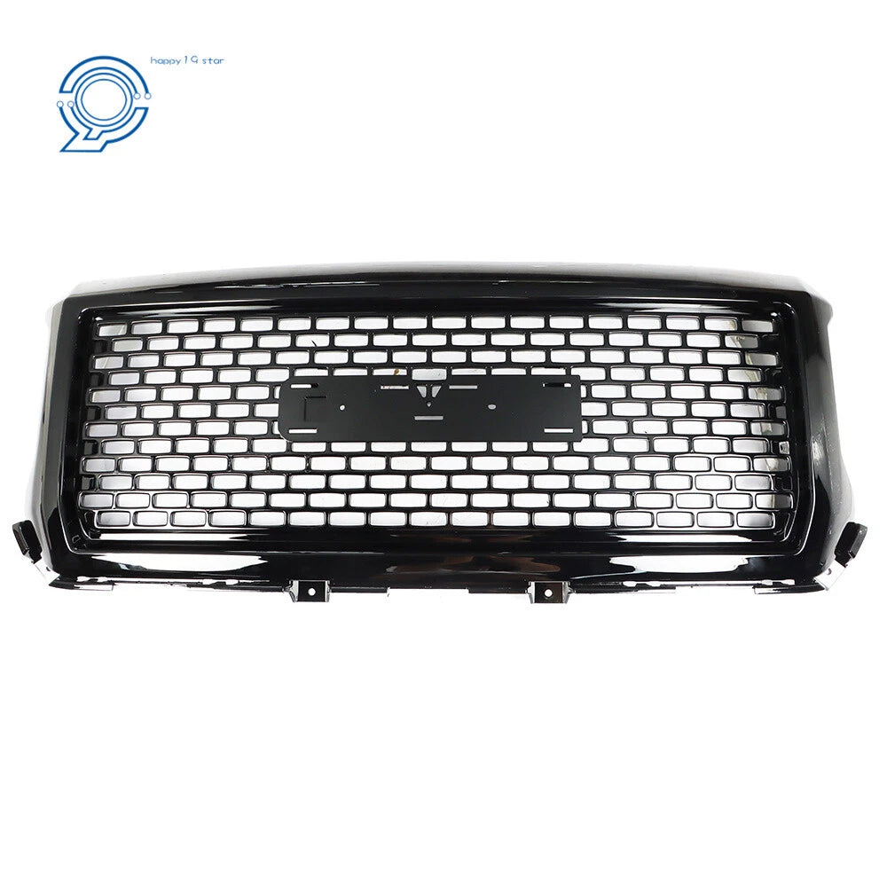 Front Hood Center Grill for GMC Sierra 1500 (2014–2015) Black Honeycomb