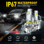 2X LED Headlight Bulbs for Hi/Low Beam (6500K White)