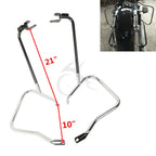 Chrome Saddle Bags Mounting Bracket Guard Bars for Harley Touring FLHX (2014–2024)