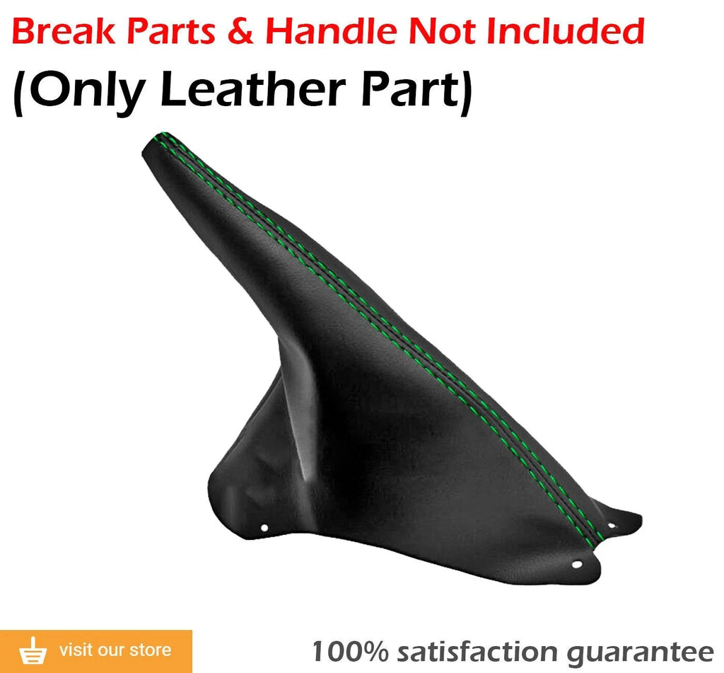 E Brake Boot Leather for Ford Mustang (1994–2004) Green Stitch