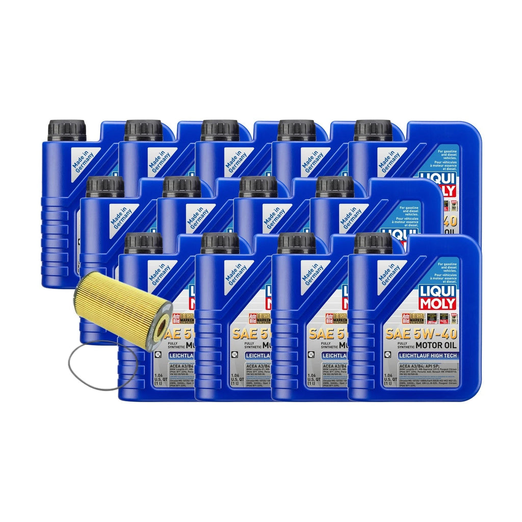 Oil Change Kit 13L Liqui Moly 5W40 for Audi BSB 6.0L