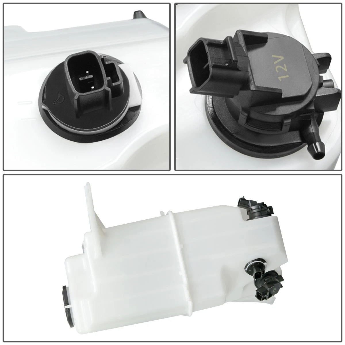 Windshield Washer Fluid Reservoir Tank w/ Level Sensor for Toyota Sequoia (2008–2018)