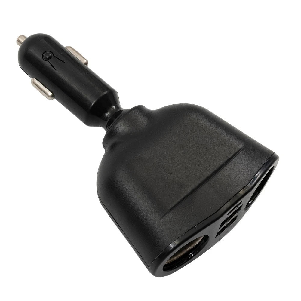 Car Charger with LED Digital Display Type-C + QC3.0 + 2.4A 120W