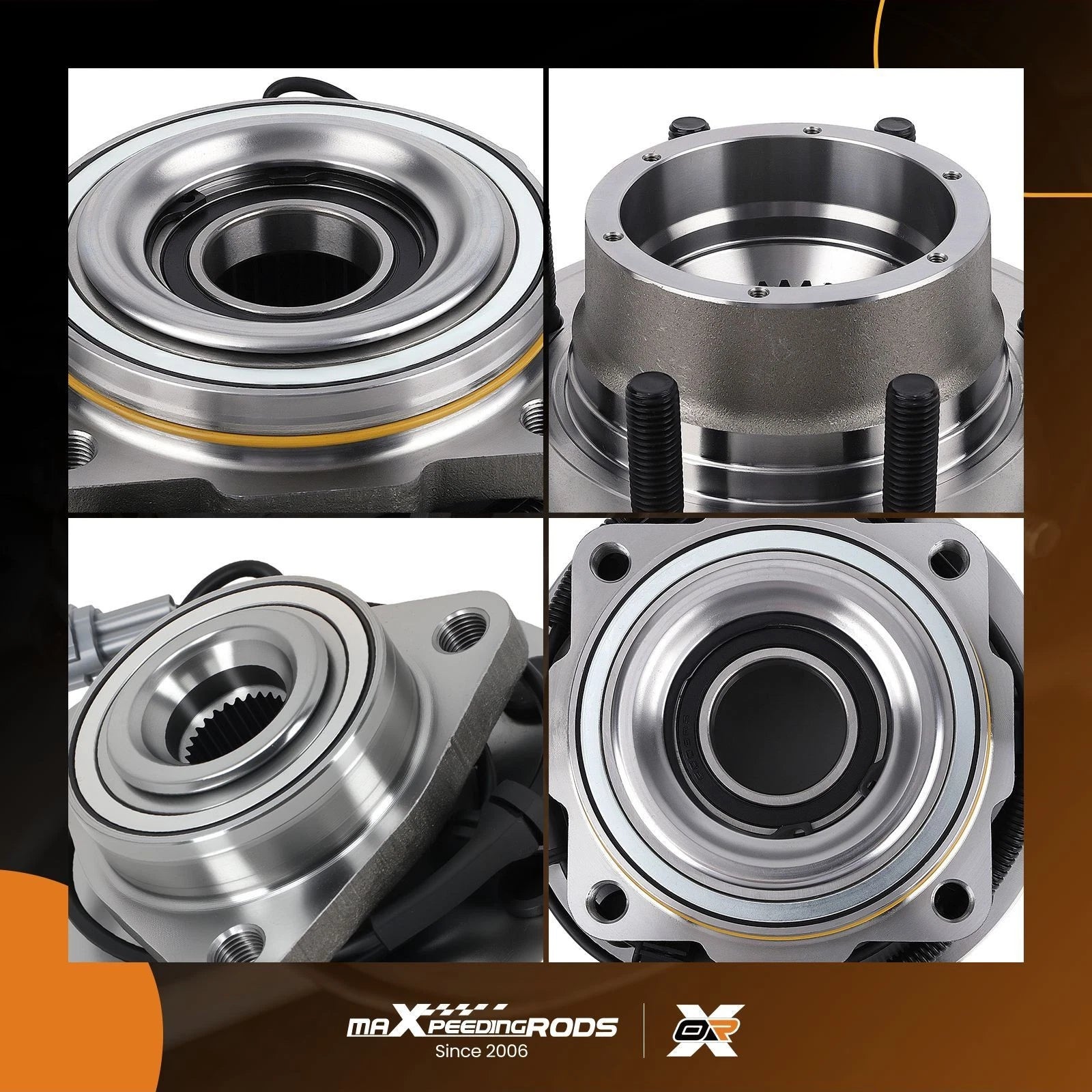 Front Wheel Hub Bearings for Ford F-250 F-350 Super Duty 2011–2016 (4WD)