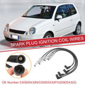 Set of 4 Spark Plug Wire Ignition Coil Cables No.030905430N for Volkswagen Lupo (1998–2005)