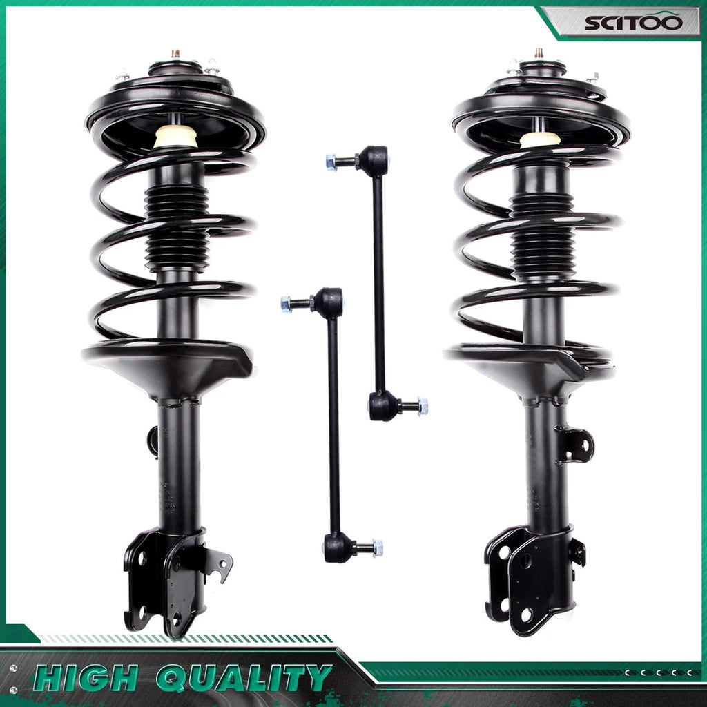 Front Complete Struts w/ Coil Spring Sway Bar Link for Honda Odyssey (1999–2003)