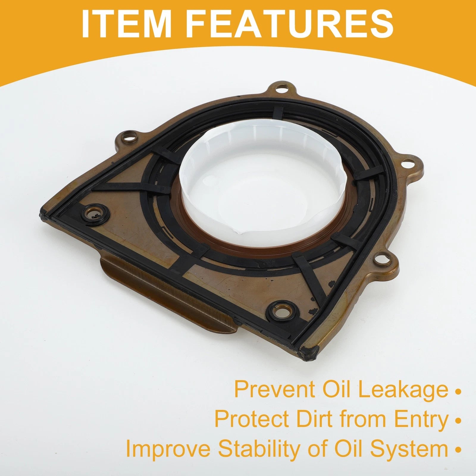 1 Pc Rear Crankshaft Oil Seal with Flange for Land Rover LR2 (2013–2015) LR025670