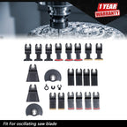 25PCS Titanium Oscillating Tool Blades for Universal Use