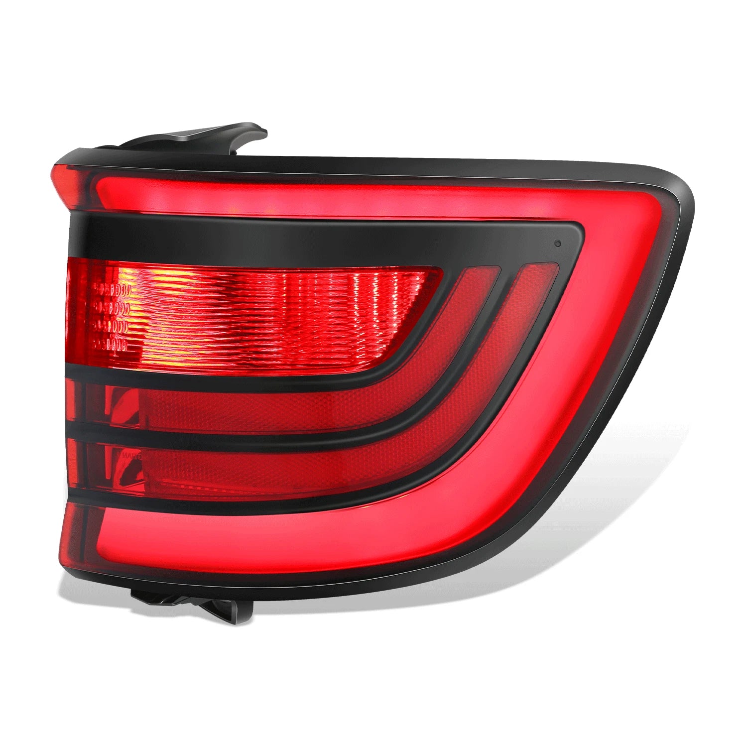 Chrome Red LED Tail Light Assembly for Dodge Durango (2014–2022)