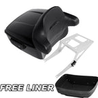 Trunk Backrest Pad Mount Rack for Harley Fat Boy FLST (2008–2016)