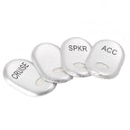 Chrome Brushed Panel Switch Cover Cap for Harley Touring FLHT FLTR (1996–2013)