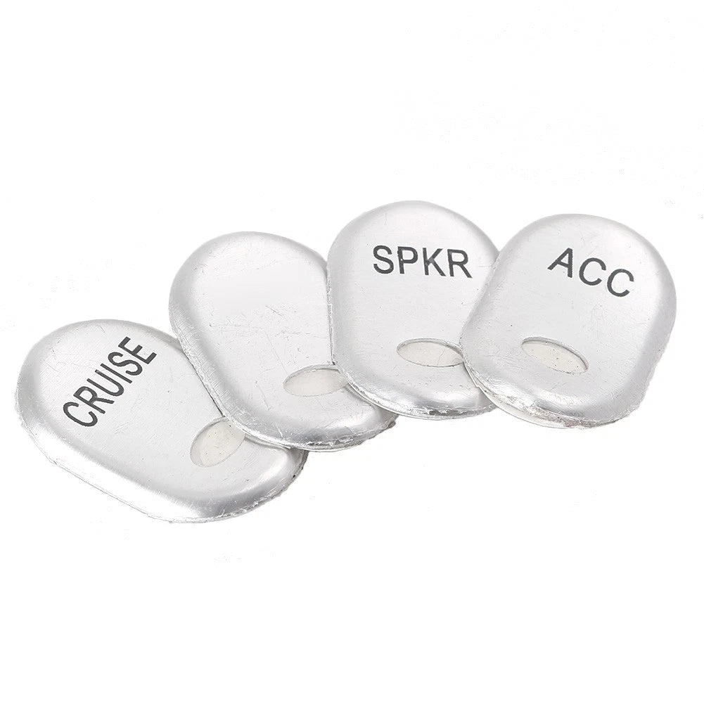 Chrome Brushed Panel Switch Cover Cap for Harley Touring FLHT FLTR (1996–2013)