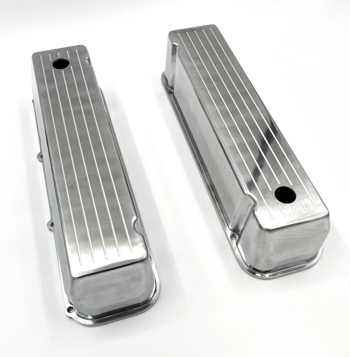 Polished Ball Milled Valve Covers for Big Block Ford BBF 429 460 (1968–1970)