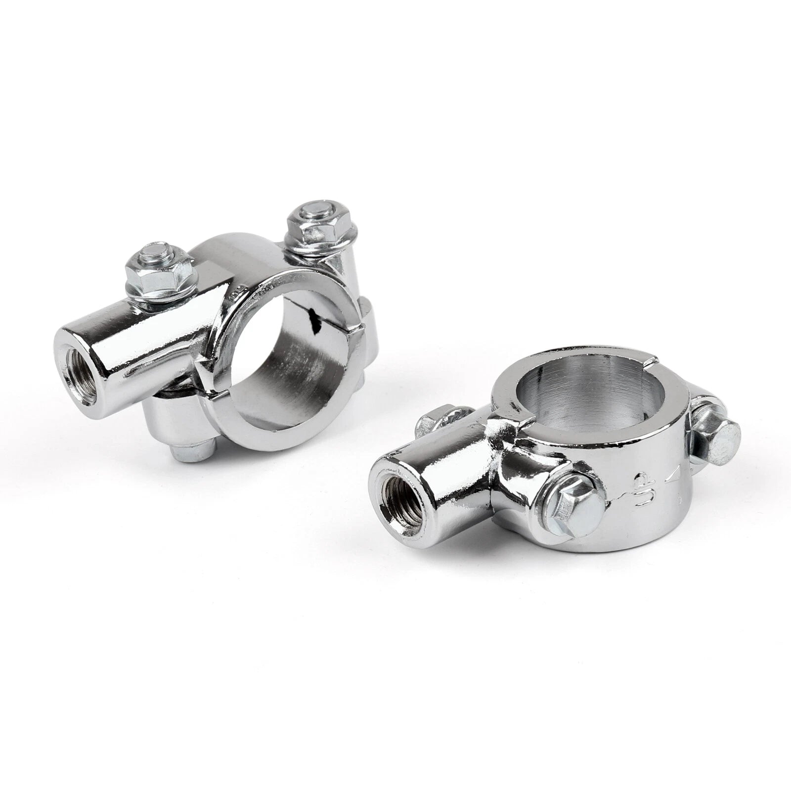 1" 25mm Handlebar 10mm Thread Mirror Mount Holder Clamp for Motorcycle