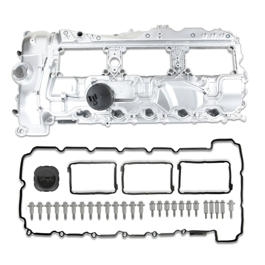 Aluminum Valve Cover with Gasket for BMW 135i 335i 535i 640i 740i X3 X5 (2006–2019)