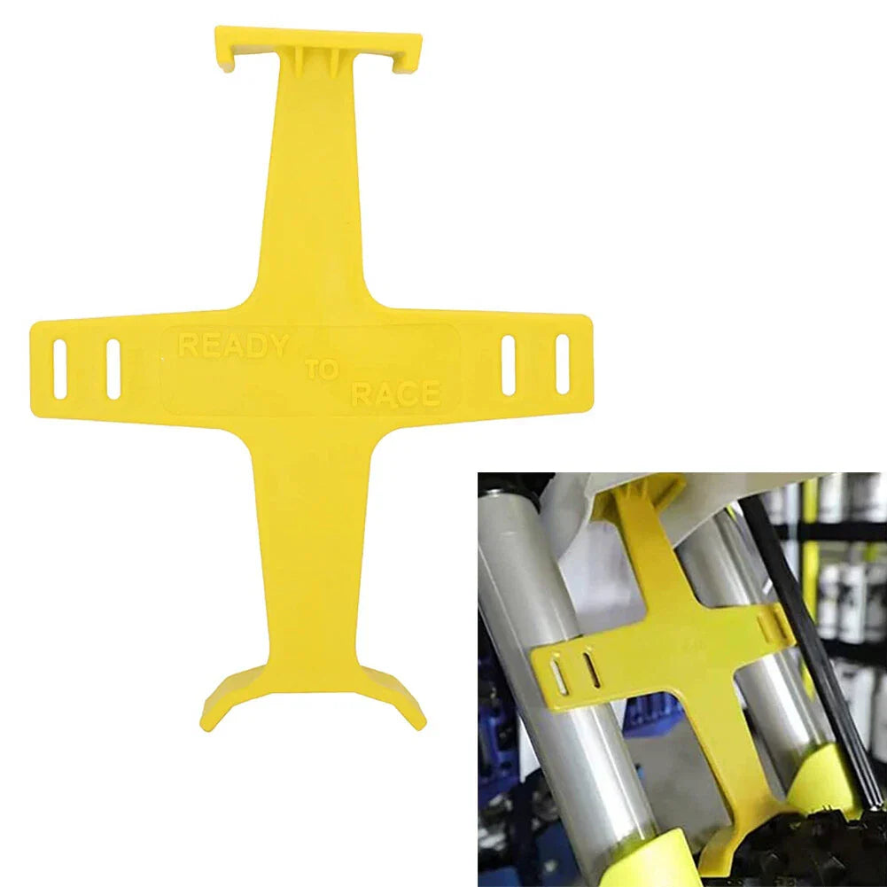 Yellow Universal Fork Guard Suspension Support Brace for Dirt Bike Motorcycle