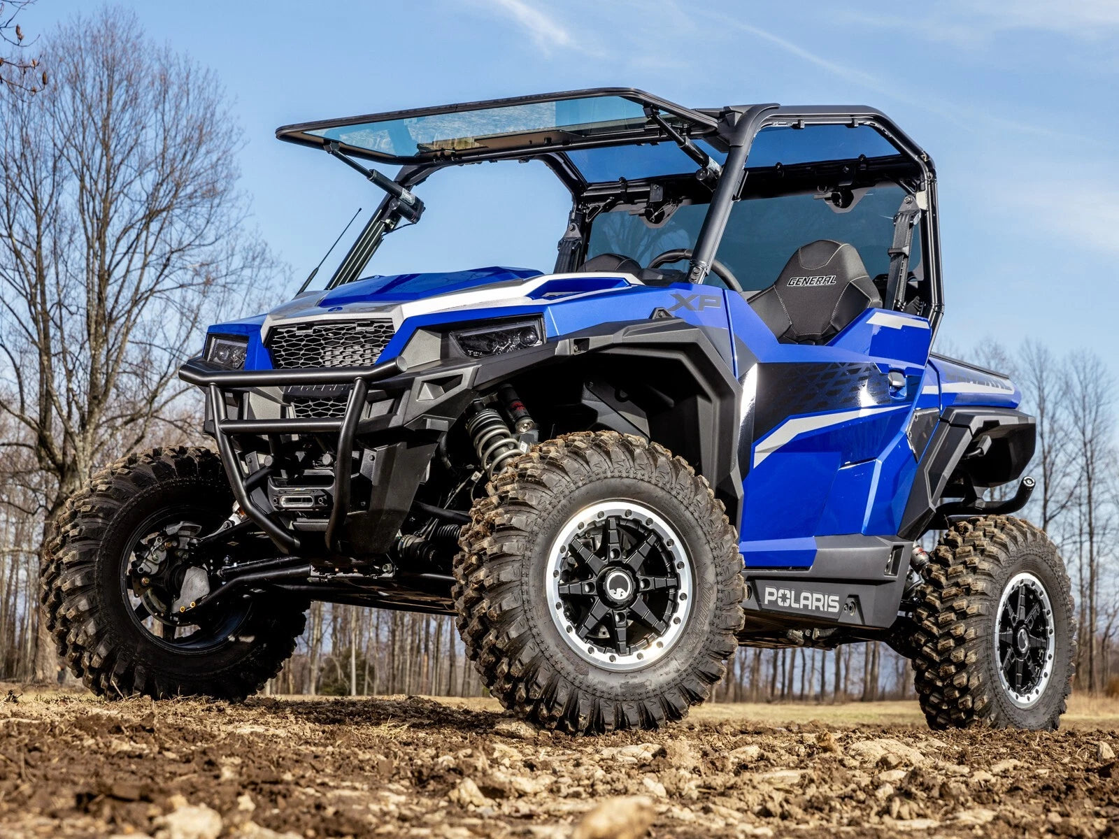 Maxdrive Power Flip Glass Windshield for Polaris General 1000 (2016–2023)