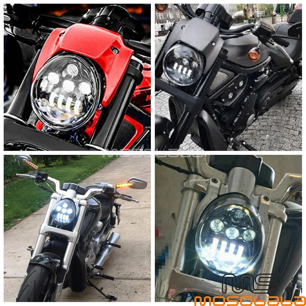 DOT Approved LED Headlight Lamp for Harley V-Rod (2002-2017)