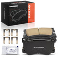 Set of 4 Front Side Ceramic Brake Pads with Hardware for Genesis G90 (2017–2020)