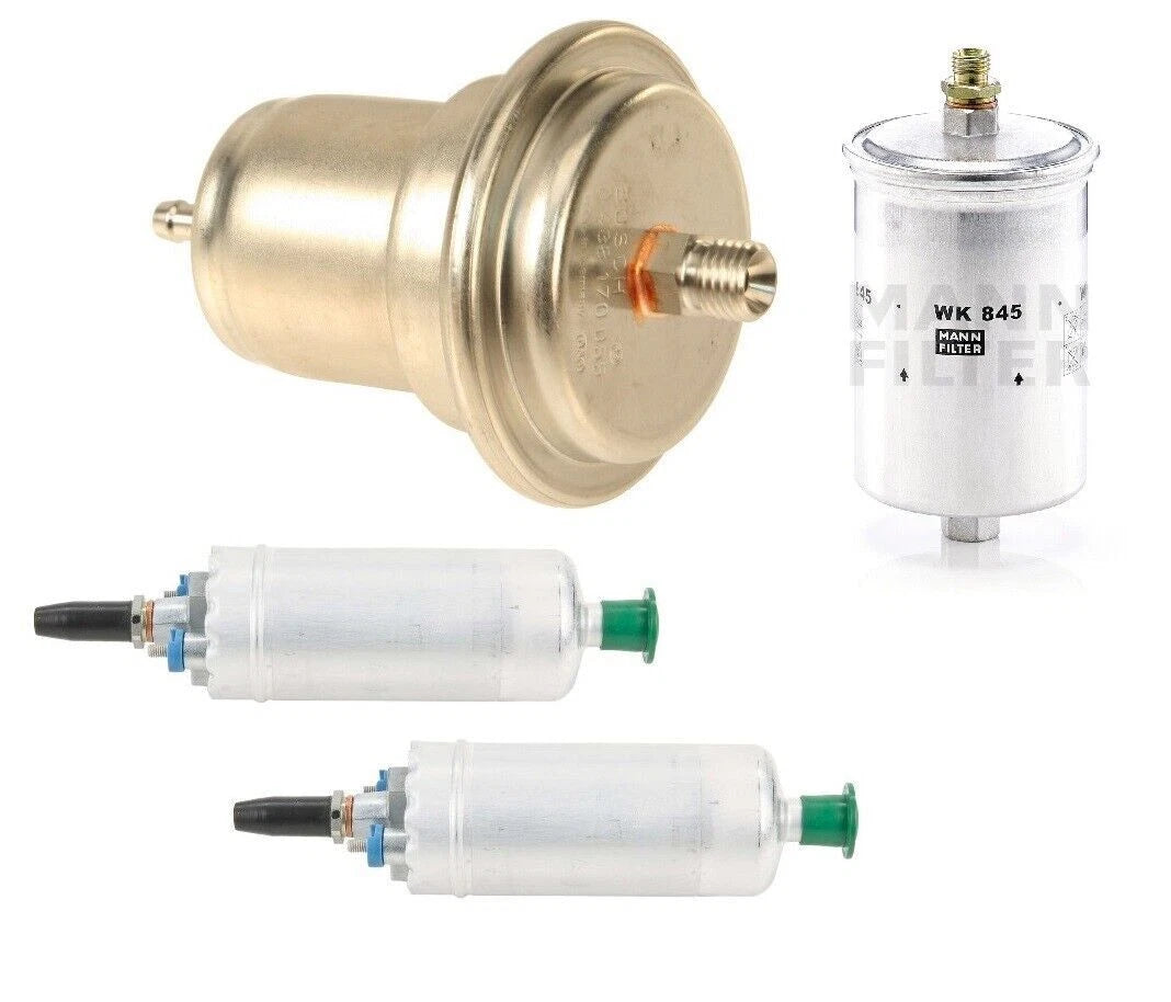 Kit of Bosch Fuel Accumulator Pumps & Mann Filter for MB W126 R107 W124 W129