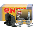 NGK HEI Ignition Coil & 8 G-Power Platinum Spark Plugs for Dodge Ram 2500 (2002–2008)